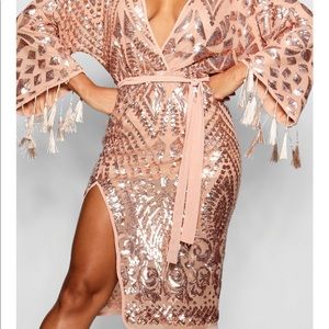 Boohoo Glitz & Glammer Dress